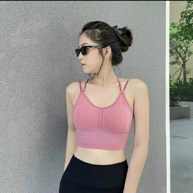 Áo bra kim tuyến siêu xinh co giãn tốt tập gym-yoga-aerobic nữ