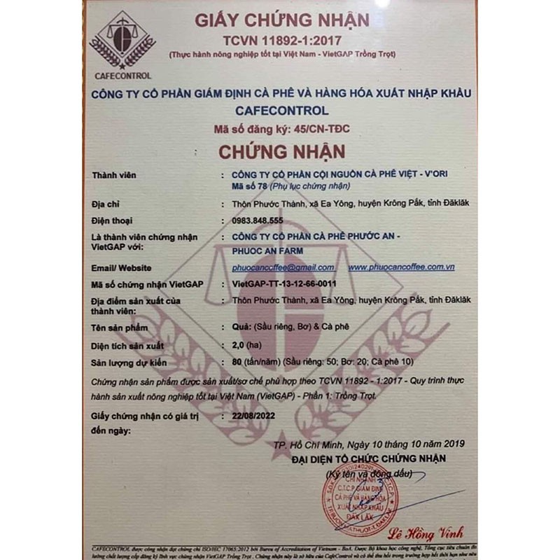 Cà phê nguyên chất Robusta AMA rang mộc,  cafe bột pha phin ngon chuẩn UTZ V'Ori | BigBuy360 - bigbuy360.vn