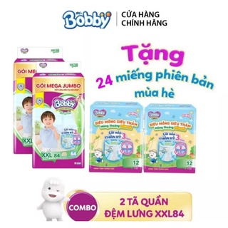 Combo 2 bọc tã quần bobby mega jumbo đủ size m120/l104/xl92/xxl84. date 2026
