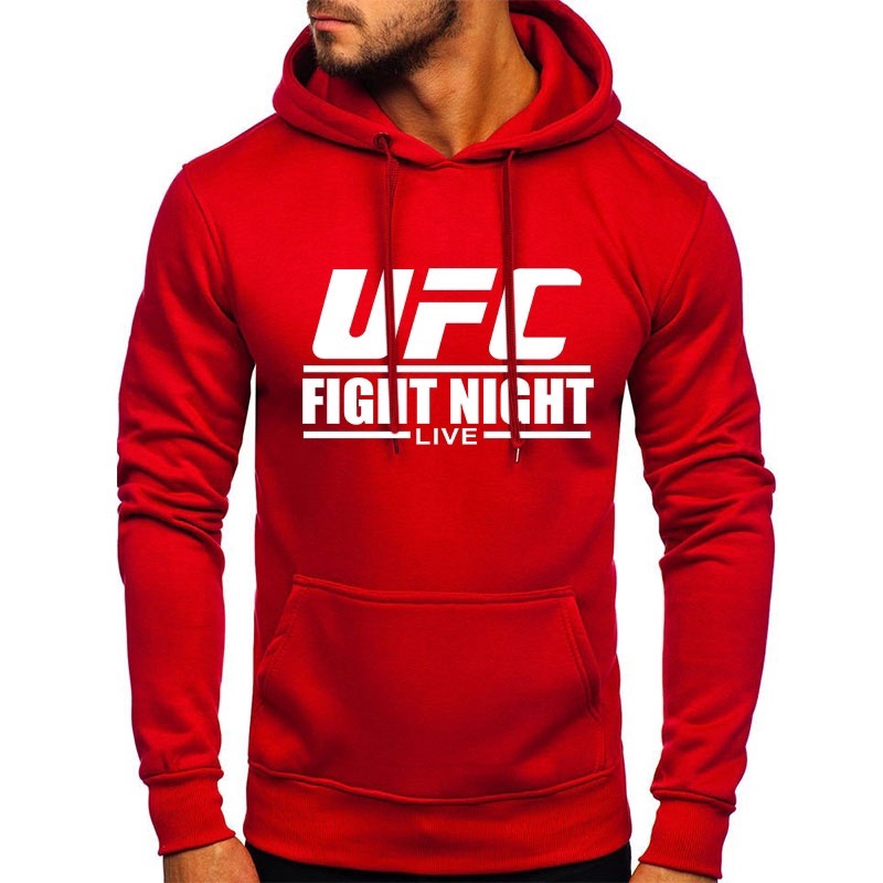 Mới Áo Hoodie Tay Dài In Chữ UFC Boxing Phong Cách Hàn Quốc Cho Nam
