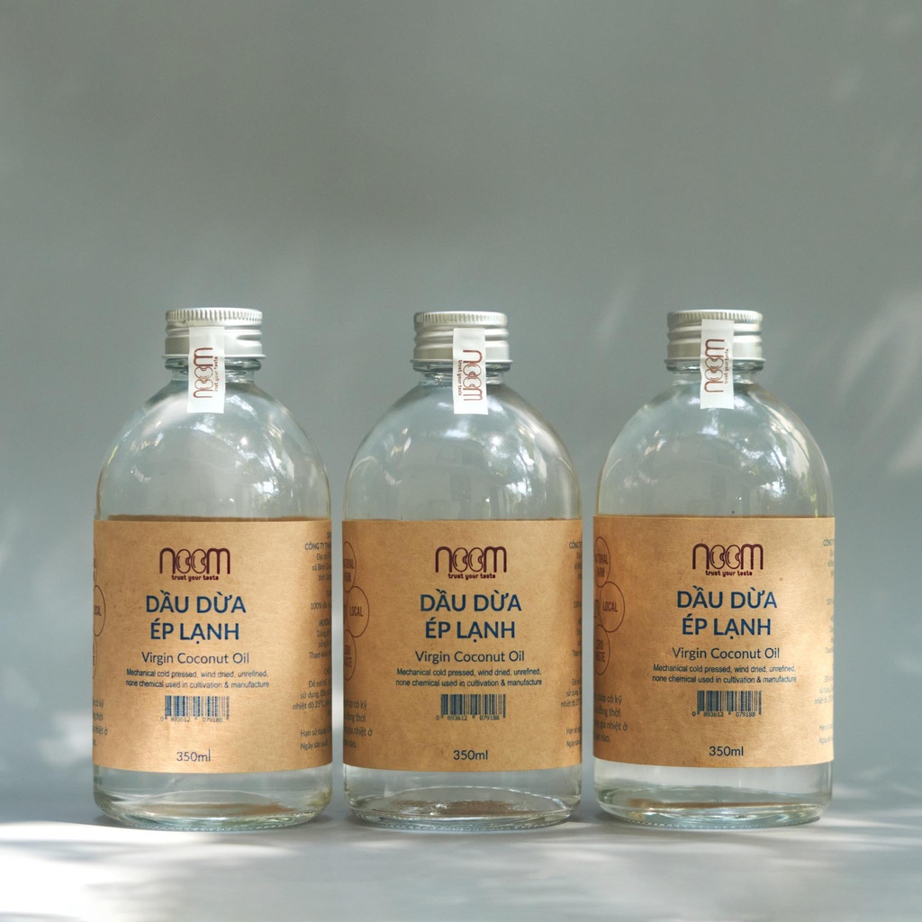 Dầu Dừa Ép Lạnh 350ml & 100ml - Noom