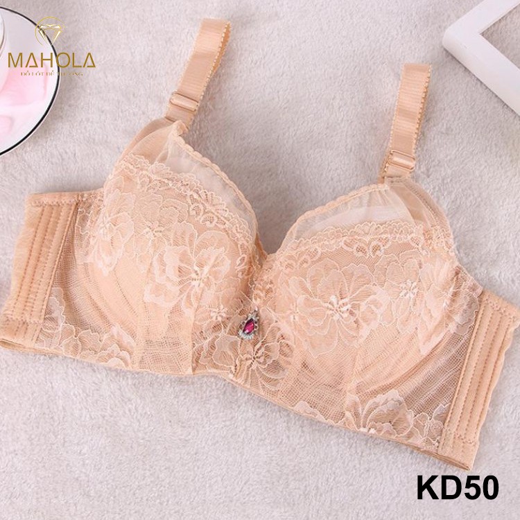 Áo Lót Mút Mỏng Nâng Ngực Phối Ren Sexy_Mahola_ KD50