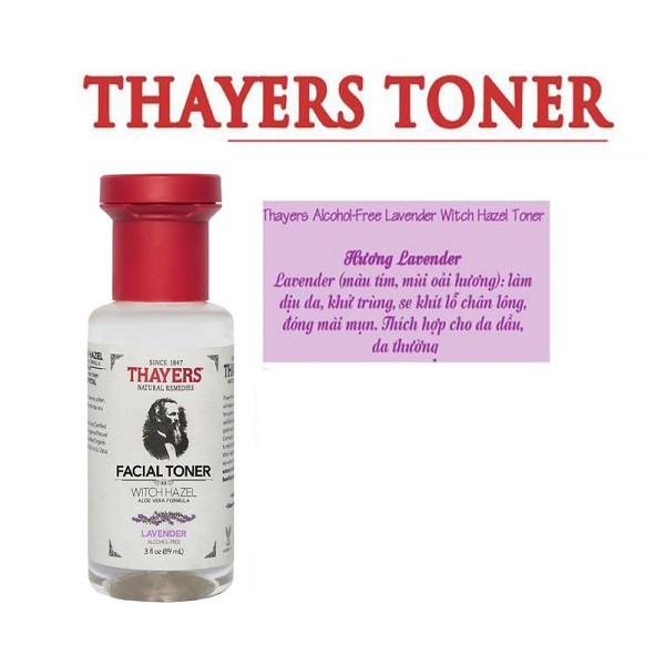 Nước Hoa Hồng Thayers Làm Sạch, Se Khít Lỗ Chân Lông phiên bản mini 89ml