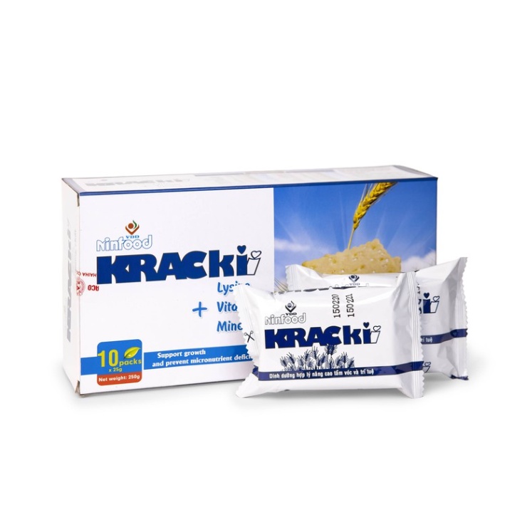 Bánh Quy Krackii - Bổ Sung Lysin, Vitamin & Khoáng Chất Cho Người Tiểu Đường