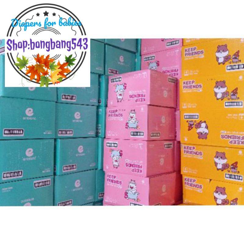 Bỉm Enblanc KEEP FRIEND nội địa Hàn quốc (mẫu mới 2020) đủ size dán/quần S40,M32,L28,XL24