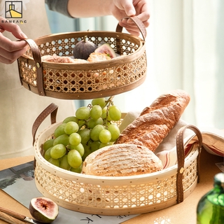 Banfang giỏ rỗ mây giỏ đựng đồ bằng mây đa chức năng