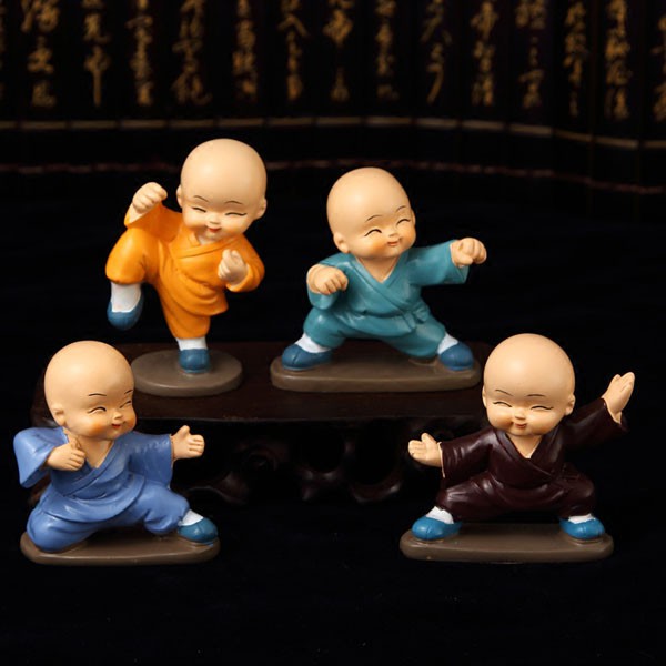 Tượng 04 Chú Tiểu Múa Võ