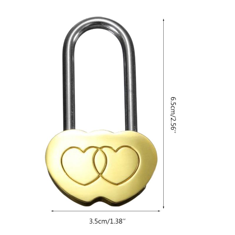 Ổ Khóa Trái Tim Đôi Khắc Họa Tiết Độc Đáo Cho Ngày Valentine