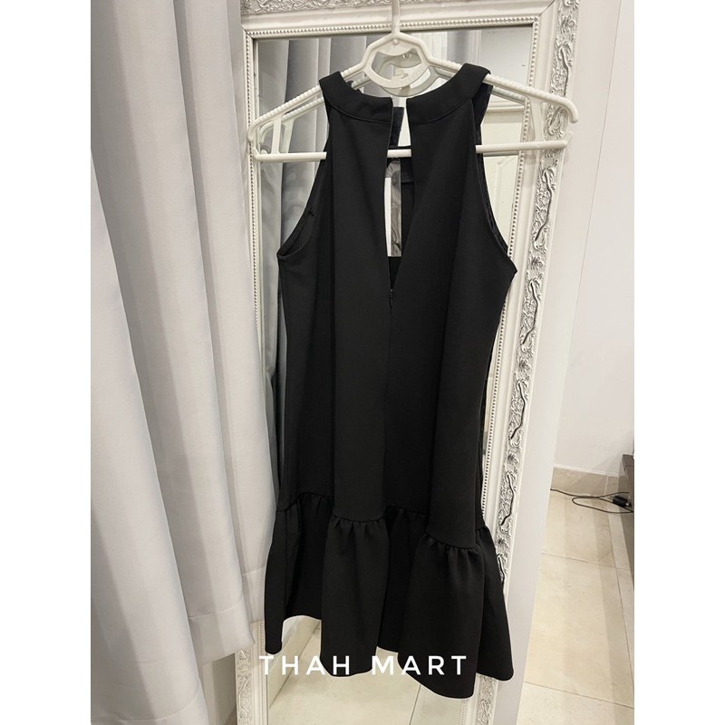 [ẢNH&VIDEO THẬT CUỐI] Đầm yếm đuôi bèo mát mẻ Trắng Đen | BigBuy360 - bigbuy360.vn