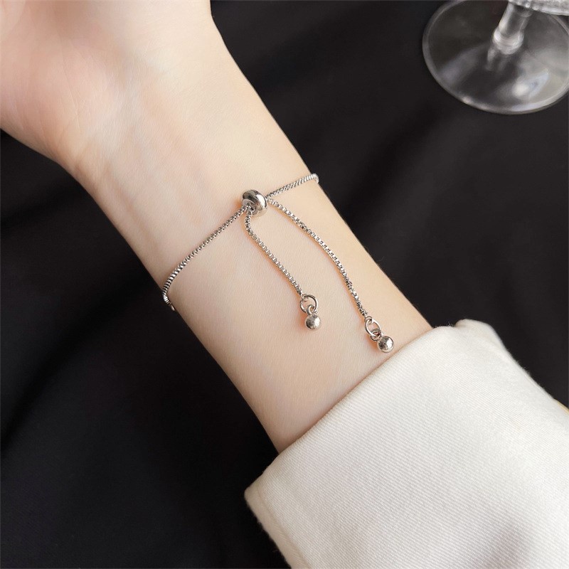 Vòng Tay Mạ Bạc 925 Hình Chiếc Lá Đơn Giản Thời Trang Dành Cho Nữ
