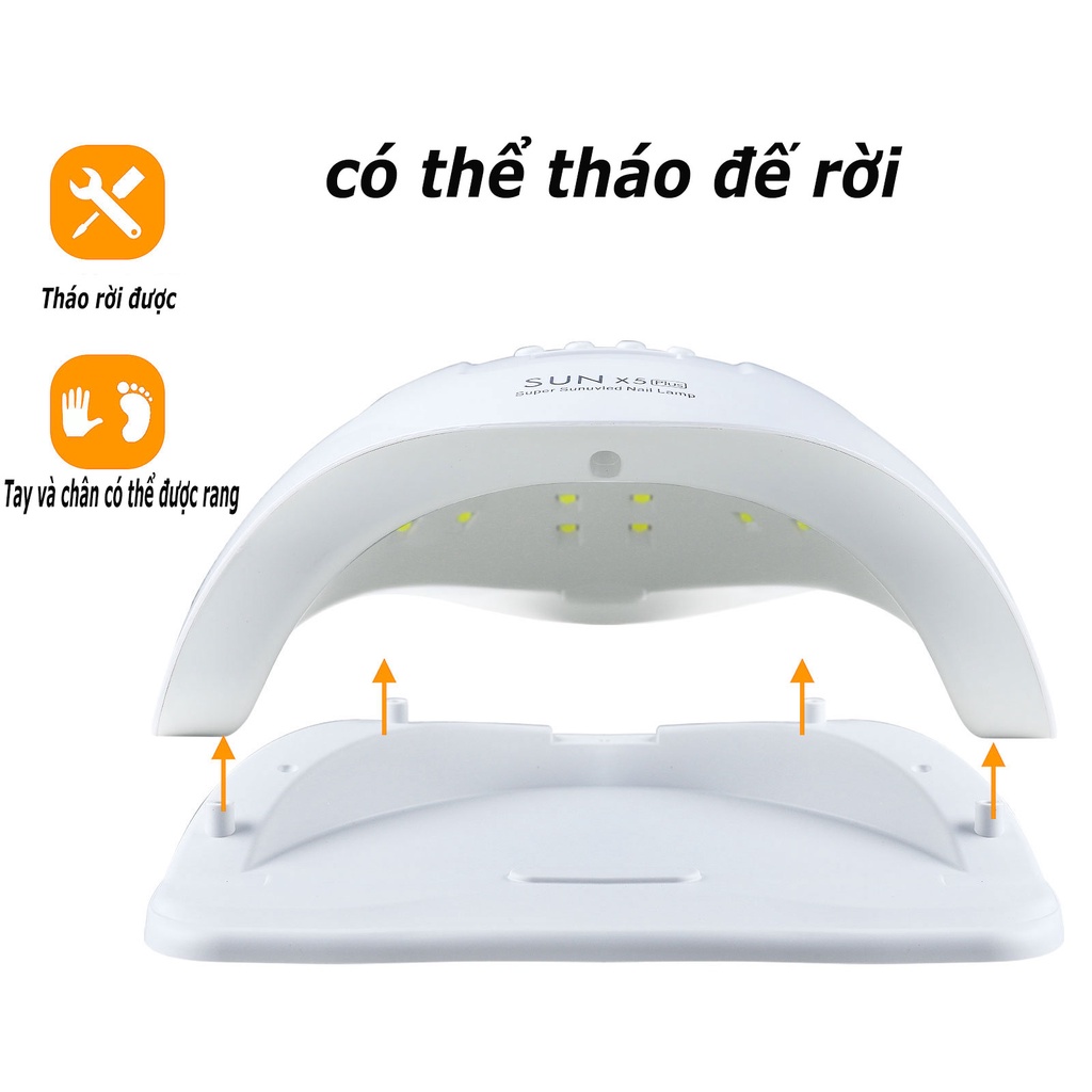 Máy sấy khô móng tay hơ móng nhanh khô Bảo vệ quá nhiệt thông minh Máy hơ gel máy sấy gel đèn led máy làm khô móng