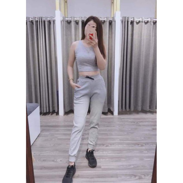 Quần jogger len tăm nữ cực đẹp hàng chuẩn xịn