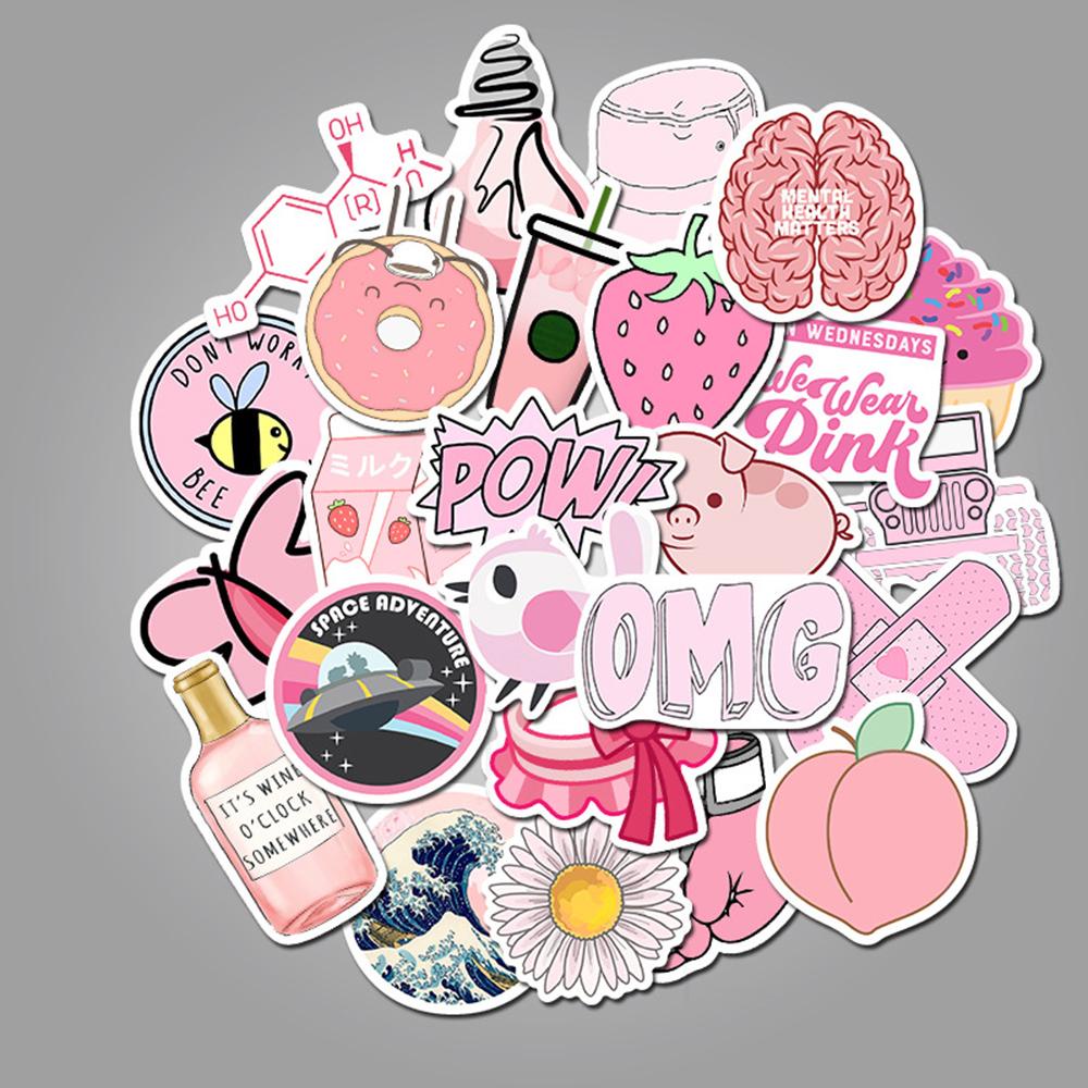 Miếng Dán PVC Hình Cô Gái Hoạt Hình Trang Trí Tủ Lạnh / Xe Mô Tô