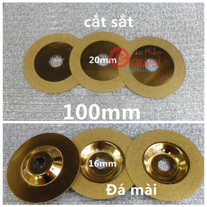 Bộ 2 Đĩa cắt,Đá mài kim cương 100mm ❤️freeship❤️