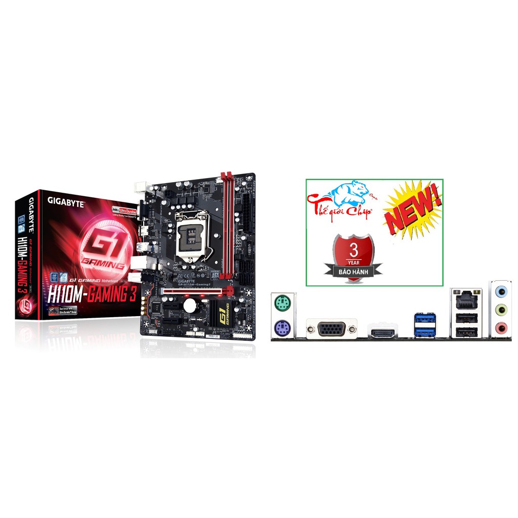 Bo Mạch Chủ (Mainboard) Gigabyte H110M-Gaming3 (CTY Box-3 Năm)