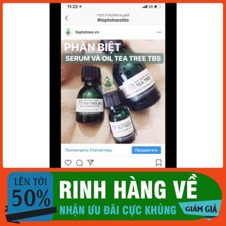 RINH HÀNG LIEN TAY ' Serum The Body Shop Tea Tree Anti-imperfection Daily Solution kiềm dầu, giảm và ngừa mụn, thâm, se 