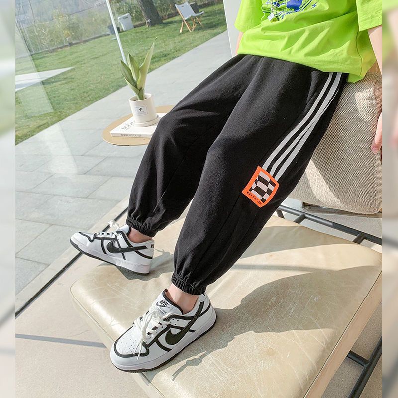 Quần Legging Thể Thao Mỏng Chống Muỗi Phong Cách Mới Mùa Hè 2022 Cho Bé Trai