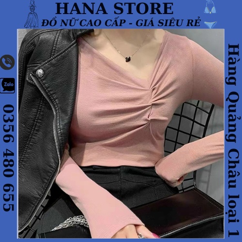 Áo giữ nhiệt nữ, áo giữ nhiệt dài tay công chúa, đồ nữ thu đông thời trang hàng Quảng Châu cao cấp loại 1 có túi zip