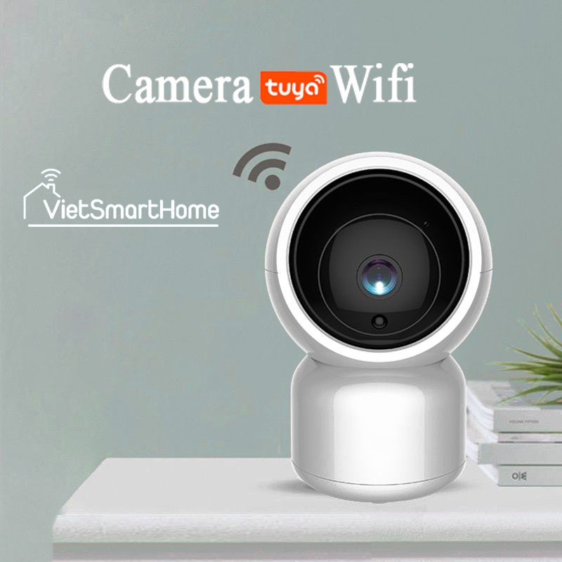 Wifi Camera Tuya FullHD 1080p có cổng LAN , quay 360 độ, hồng ngoại, đàm thoại, cảnh báo chuyển động