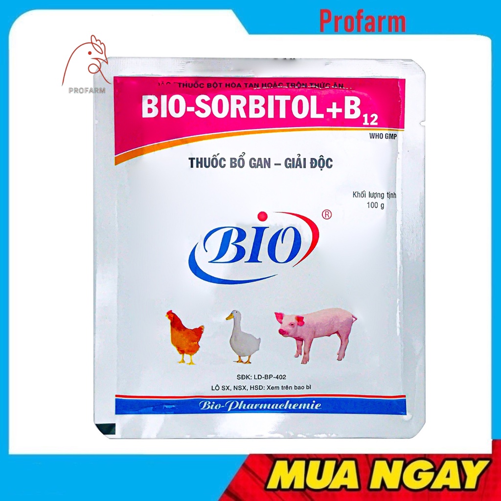 Bio Sorbitol Giai-Độc- Gan Hoi- Phục Suc- Khoe- Cho Vật Nuôi
