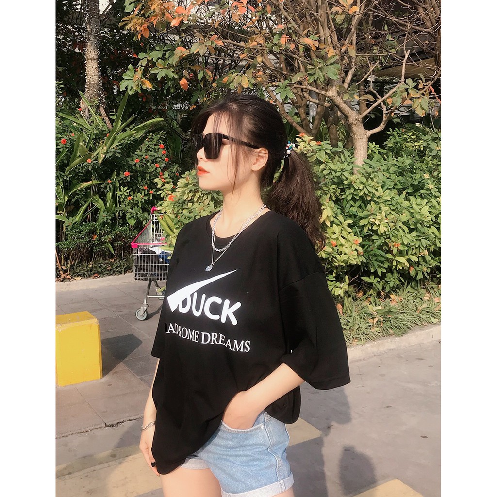 Áo thun tay lỡ form rộng Oversize, áo phông Unisex form 85kg | BigBuy360 - bigbuy360.vn