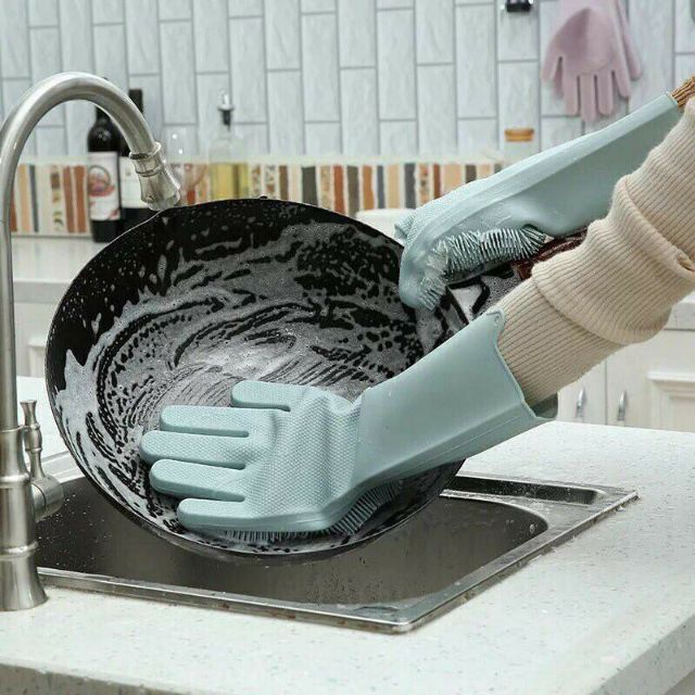Găng tay rửa bát silicon