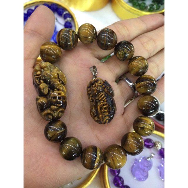 Set vòng tay, tỳ hưu mắt hổ
