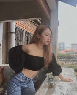 (có bán sỉ,ảnh thật,hoả tốc) 🍓ÁO_CROPTOP_TAY_PHỒNG🍍