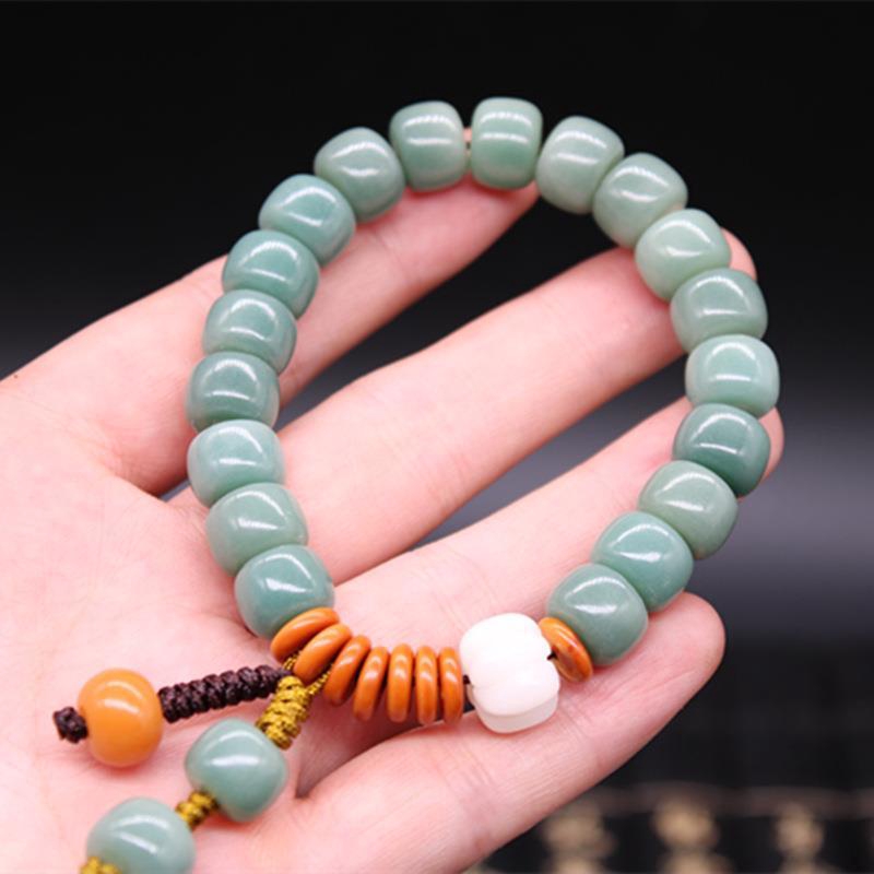 Vòng Tay Chuỗi Hạt Phật Giáo Màu Xanh Lá