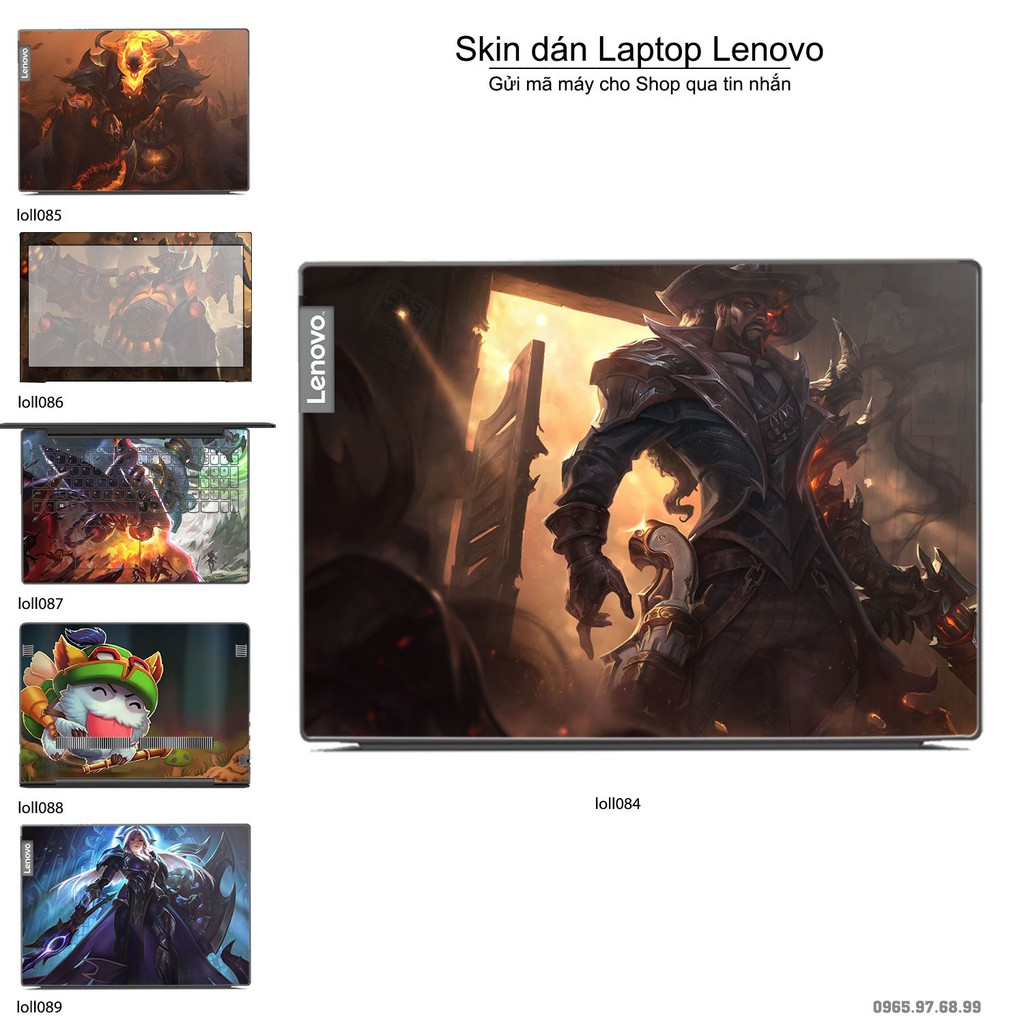 Skin dán Laptop Lenovo in hình Liên Minh Huyền Thoại nhiều mẫu 12 (inbox mã máy cho Shop)