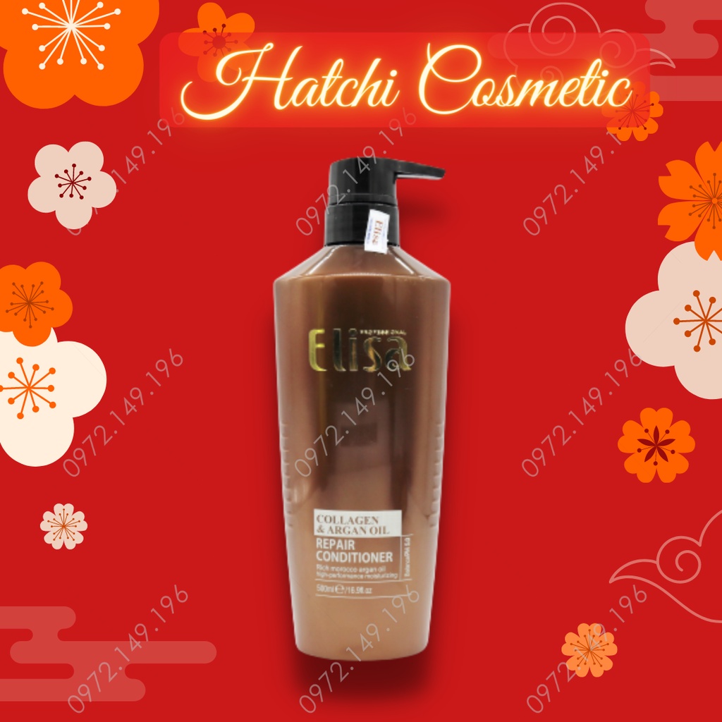 Dầu Xả Elisa Argan Collagen Phục Hồi Mềm Mượt 500-800 ml