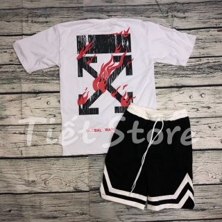 [chất lượng] [chất lượng] COMBO UNISEX OFF WHITE HOT 2019