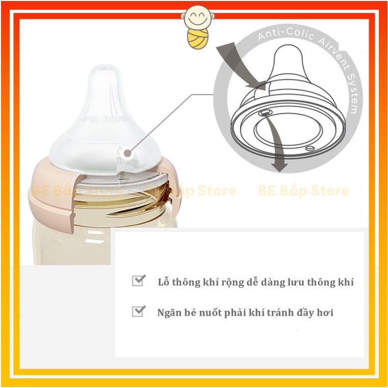 Núm Ti Moyuum ⚡TÁCH BÌNH⚡ Hỗ Trợ Đục Thêm Lỗ, Tiết Kiệm Chi Phí Cho Mẹ, Núm Ty Siêu Mềm Giúp Trẻ Dễ Dàng Hợp Tác