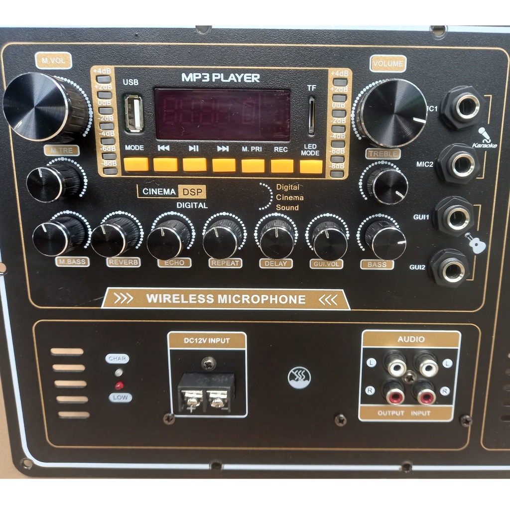 Bo Mạch Loa Kéo Nguồn xuyến đánh  Bass 4 tấc 40 đôi, 50 đơn Mạnh mẽ  tối đa coil 75 cs 300w,có Echo Reverb ,19 * 38