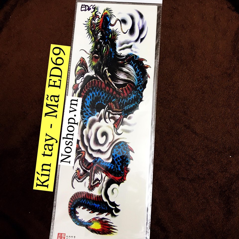 Hình xăm dán rồng - Mã E69