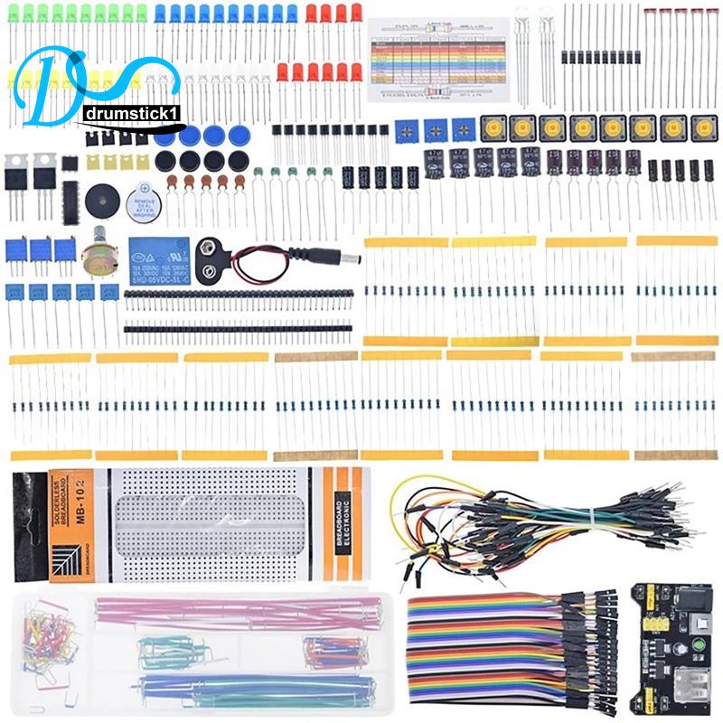 Bộ Linh Kiện Điện Tử Cơ Bản Kèm Hộp Đựng 140 Bánh Mì