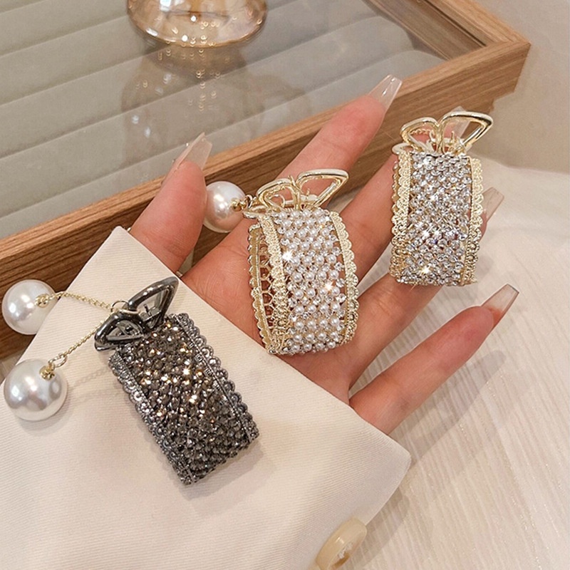 Kẹp tóc CHLINS đính đá và hạt ngọc trai nhân tạo sang trọng thời trang dành cho nữ