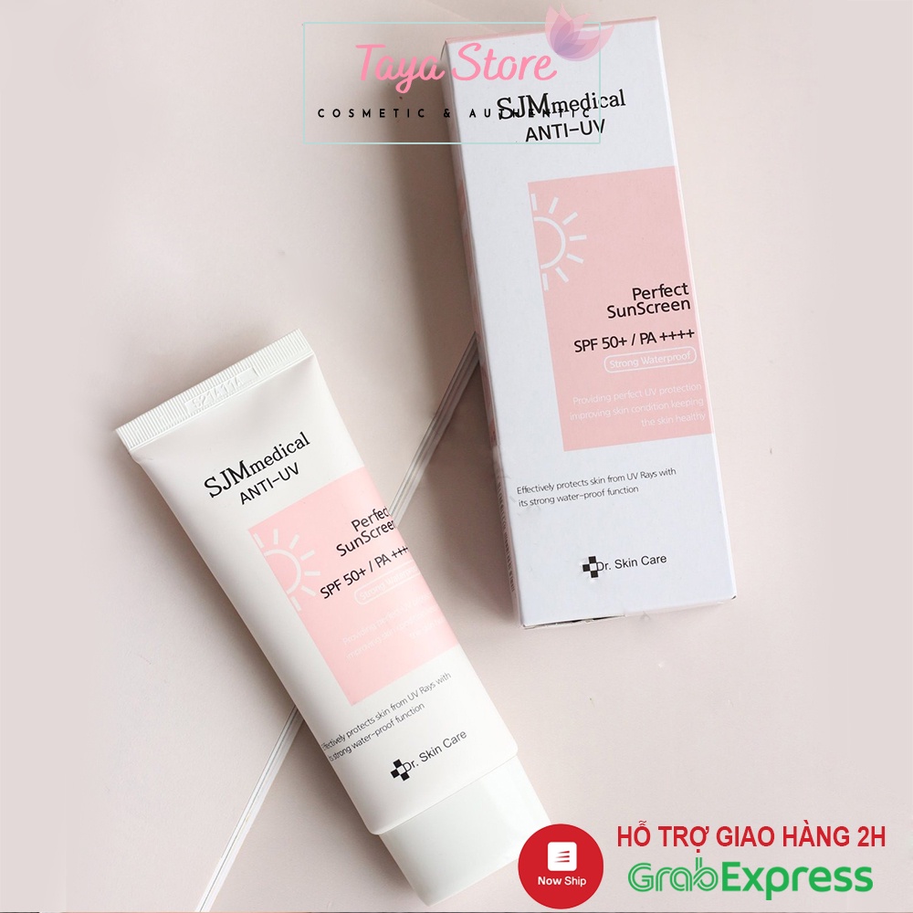 Kem chống nắng SJM Medical Anti UV Perfect SunScreen SPF50+/PA++++ Dr. Skin Care 60g Hàn Quốc nâng tone da trắng sáng