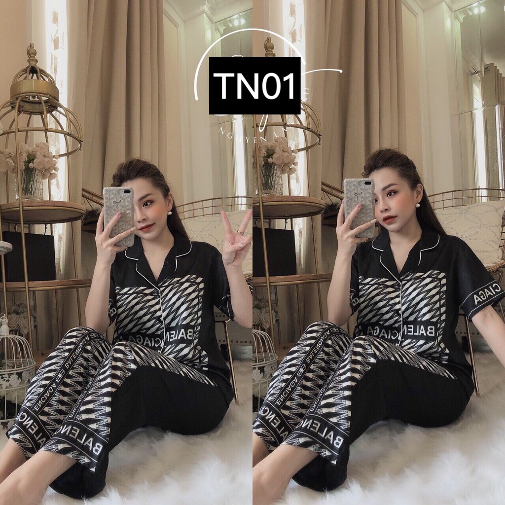 Set Đồ Bộ Pizama Nữ - Bộ Pijama Mặc Nhà HotGirl Hàng Thiết Kế Siêu Đẹp Chuẩn Shop - Kèm Hình Thật TN