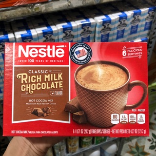 Bột Cacao Nestle Rich Milk Chocolate 121,2g(6 gói *20,2g) date 2022