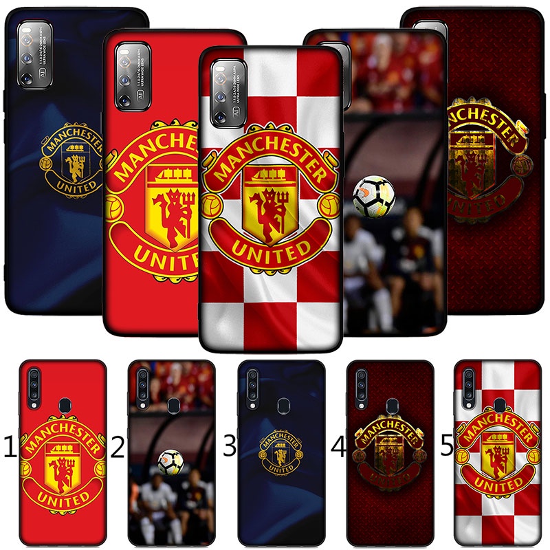 Ốp Điện Thoại Mềm Hình logo FC Manchester United Cho Samsung Galaxy A9 A8 A7 A6 A8 + A6 + Plus 2018 Quantum 2 M20 M30 YN76 Mới