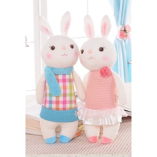 Thỏ Bông Áo Đỏ Dài 37cm x 12 cm