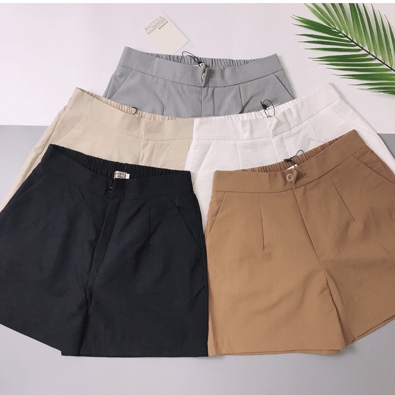 Quần sooc đùi đũi nữ ngắn mặc nhà không nhăn, quần short nữ Homie chất đẹp cao cấp Q5 | BigBuy360 - bigbuy360.vn