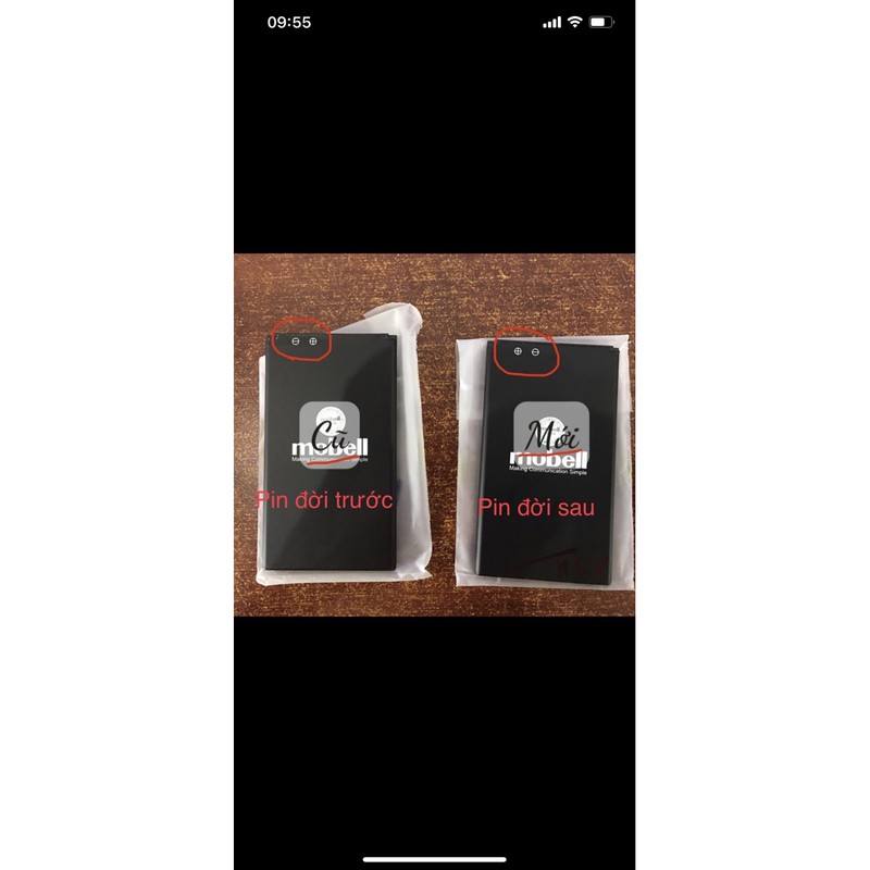 Pin Mobell M529  có 2 mã pin