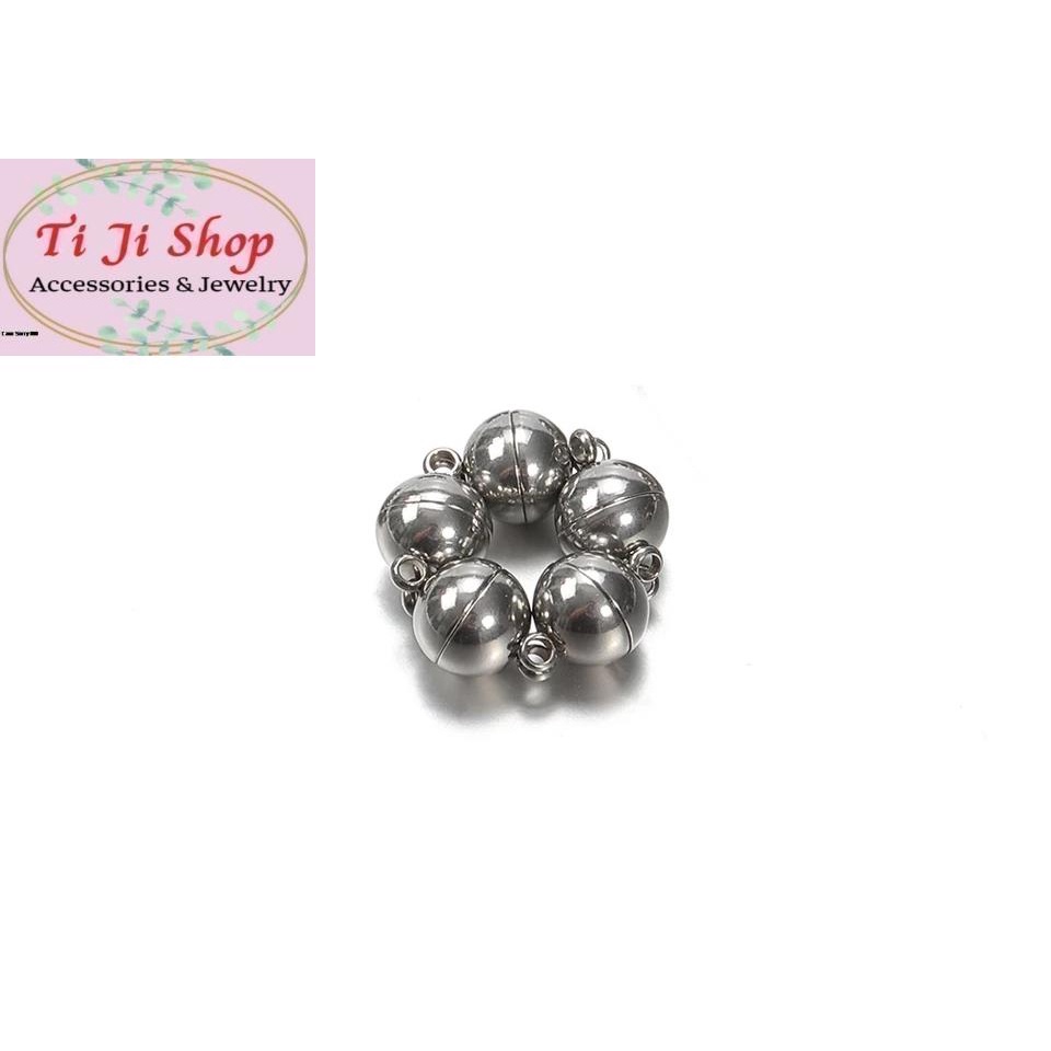 Mặt nam châm inox làm vòng tay  dây chuyền đôi hút nhau