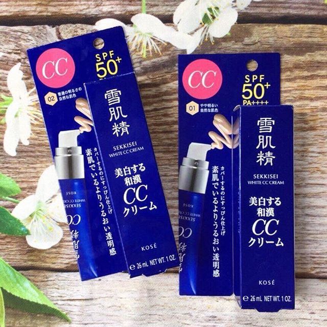 KEM TRANG ĐIỂM CC KOSSE SEKKISEI WHITE CREAM SPF50+/PA++ 30G CHÍNH HÃNG - 10704