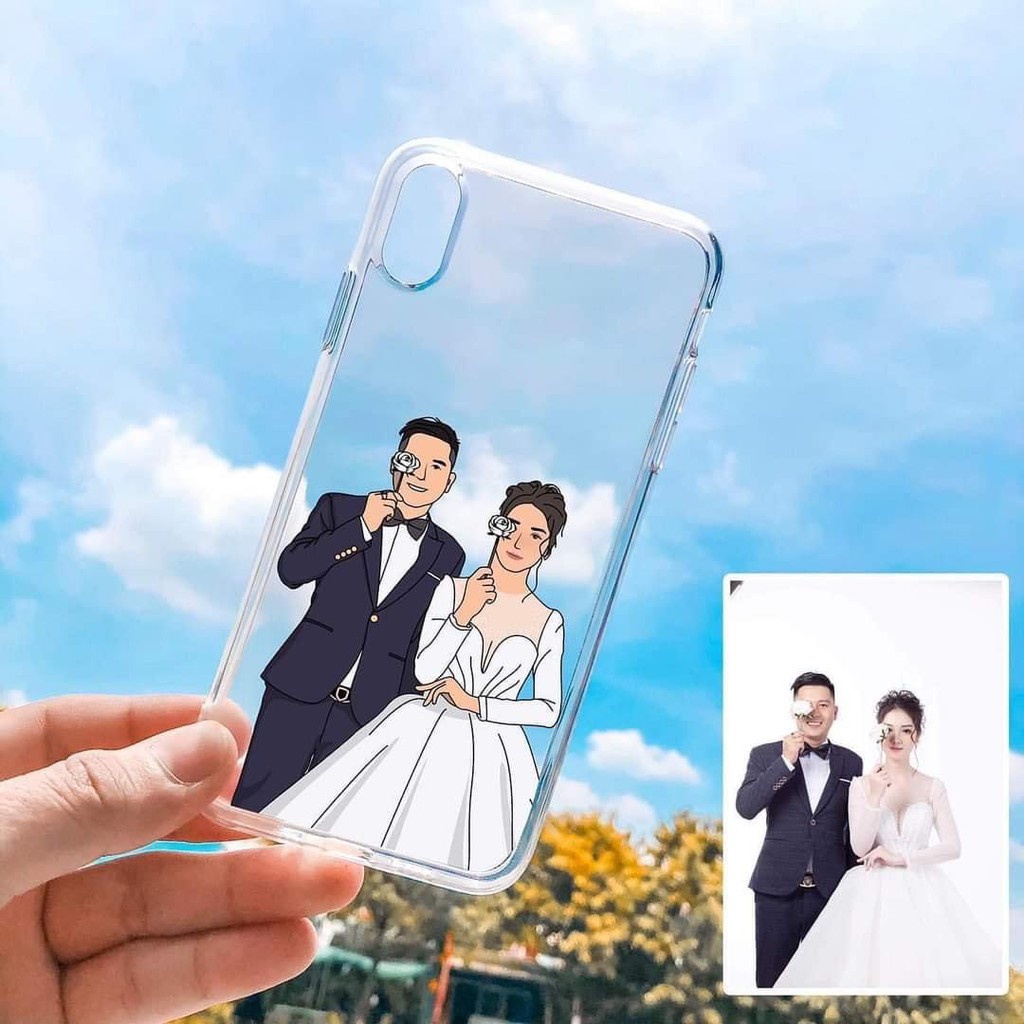 Ốp điện thoại vẽ line in ảnh theo yêu cầu cho Iphone 6/6plus/7/7plus/8/8plus/x/xsmax/xr/11/11promax/12/12promax/13/13max