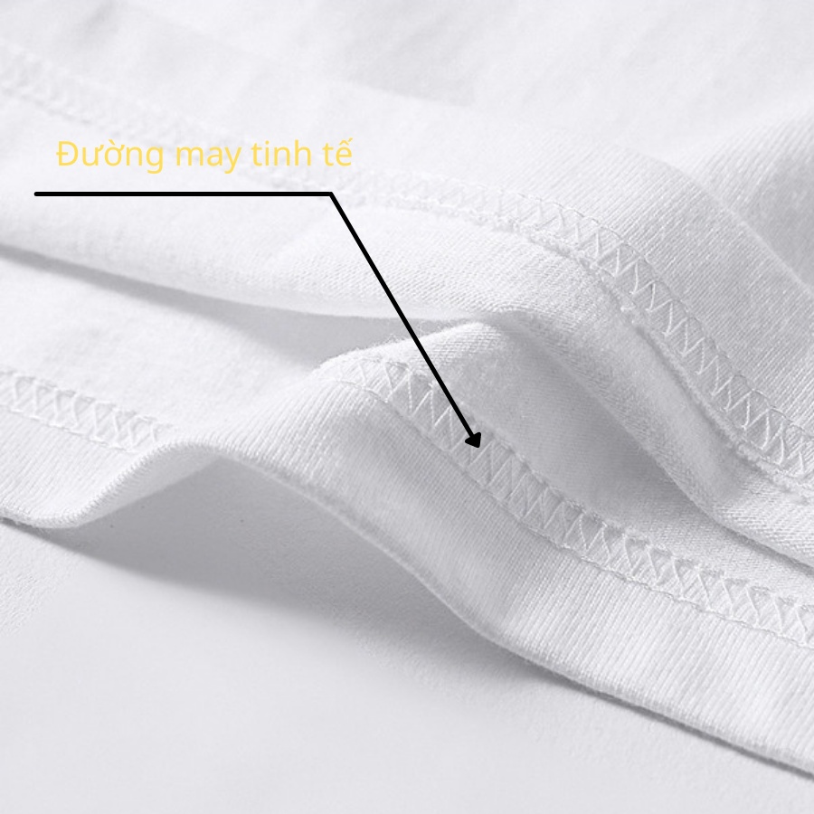 Áo phông tay lỡ Hàn Quốc, áo phông màu trắng form rộng unisex TEE SHOP 38-56kg|| Mã ATU1