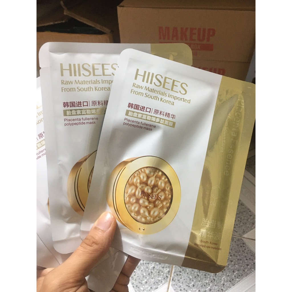 Mặt nạ collagen hàn quốc HIISEES dưỡng trắng da ngừa lão hóa HATAJI