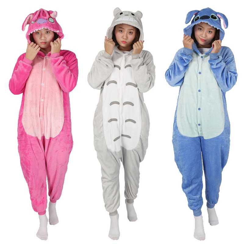 Bộ đồ ngủ mặc nhà vải nhung mềm thêu họa tiết dễ thương cho nữ